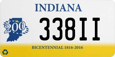 IN license plate 338II