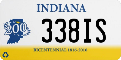 IN license plate 338IS