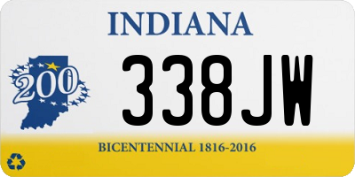 IN license plate 338JW