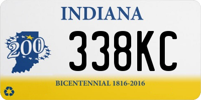 IN license plate 338KC