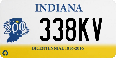 IN license plate 338KV