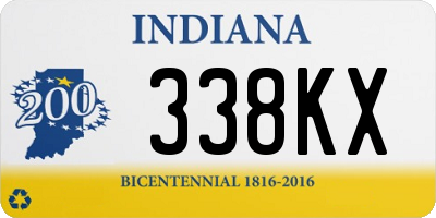 IN license plate 338KX