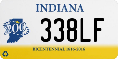 IN license plate 338LF