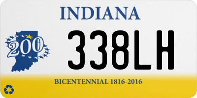 IN license plate 338LH