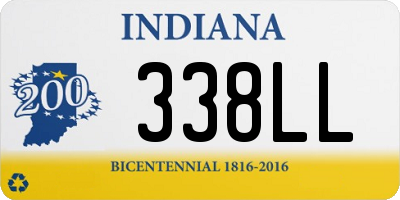 IN license plate 338LL