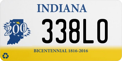 IN license plate 338LO