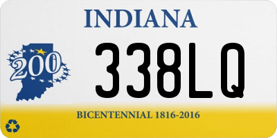 IN license plate 338LQ