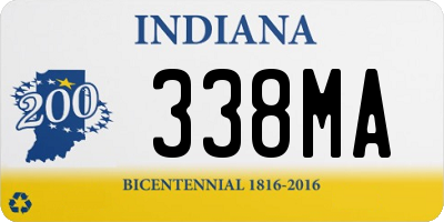 IN license plate 338MA