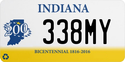 IN license plate 338MY