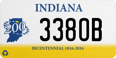 IN license plate 338OB