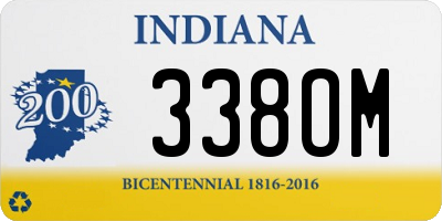 IN license plate 338OM