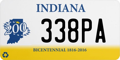 IN license plate 338PA