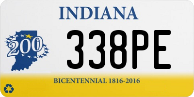 IN license plate 338PE