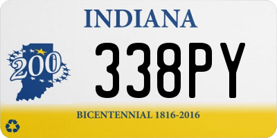 IN license plate 338PY