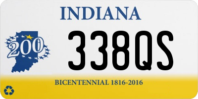 IN license plate 338QS