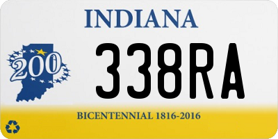 IN license plate 338RA