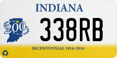 IN license plate 338RB