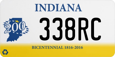 IN license plate 338RC