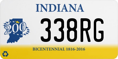 IN license plate 338RG