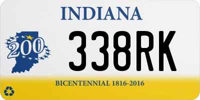 IN license plate 338RK