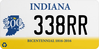 IN license plate 338RR