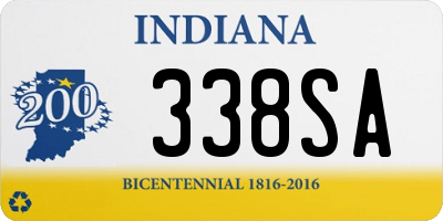 IN license plate 338SA