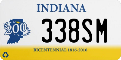 IN license plate 338SM