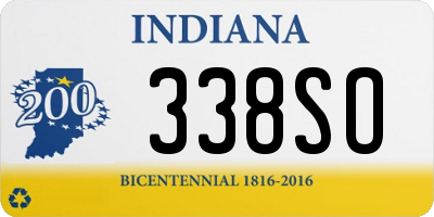 IN license plate 338SO