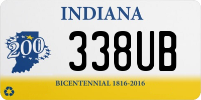 IN license plate 338UB