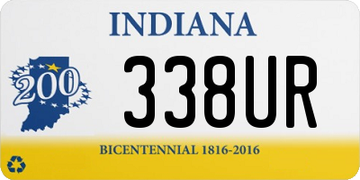 IN license plate 338UR