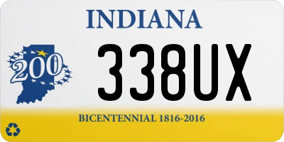 IN license plate 338UX