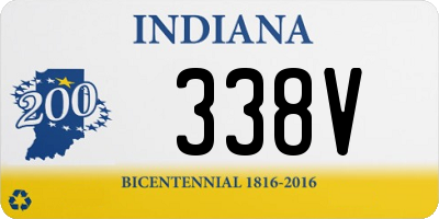 IN license plate 338V