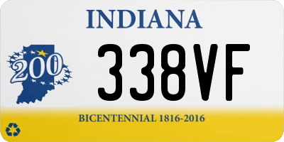 IN license plate 338VF