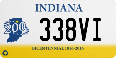 IN license plate 338VI