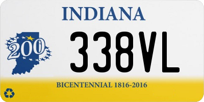 IN license plate 338VL