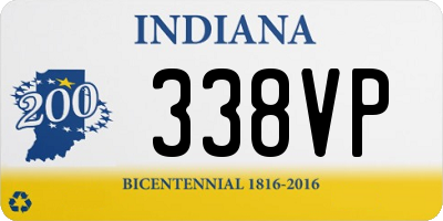 IN license plate 338VP