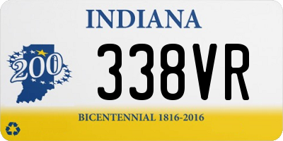 IN license plate 338VR