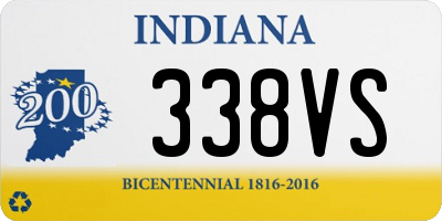 IN license plate 338VS