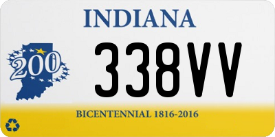 IN license plate 338VV