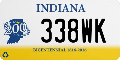 IN license plate 338WK