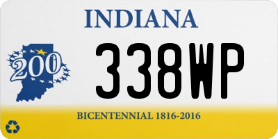 IN license plate 338WP