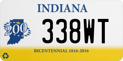 IN license plate 338WT