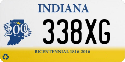 IN license plate 338XG