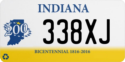 IN license plate 338XJ