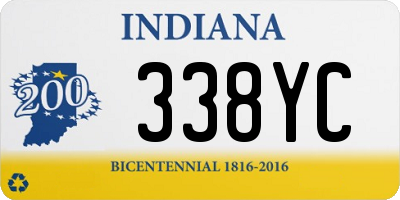 IN license plate 338YC