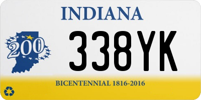 IN license plate 338YK