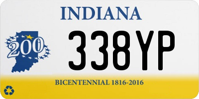 IN license plate 338YP