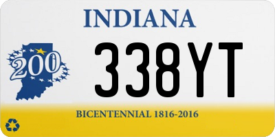 IN license plate 338YT