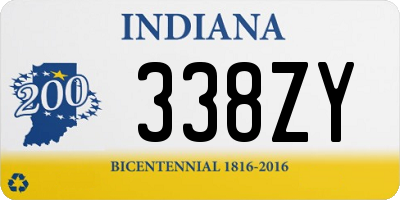 IN license plate 338ZY