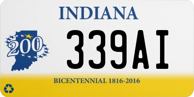 IN license plate 339AI